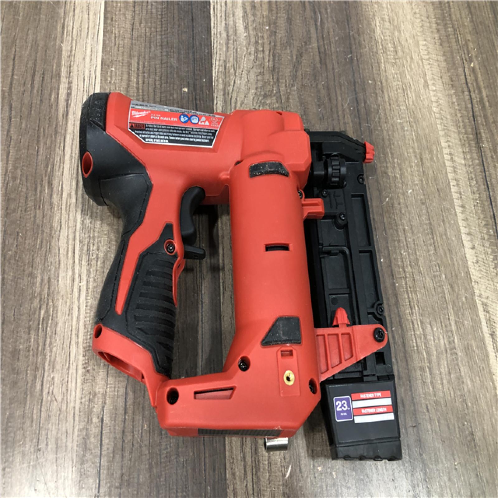 AS-IS Milwaukee 12-Volt 23-Gauge Lithium-Ion Cordless Pin Nailer (Tool-Only)