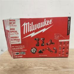 Phoenix Location Milwaukee M18 18-Volt Lithium-Ion Cordless Combo Kit 7-Tool with 2-Batteries, Charger and Tool Bag 2695-27SH