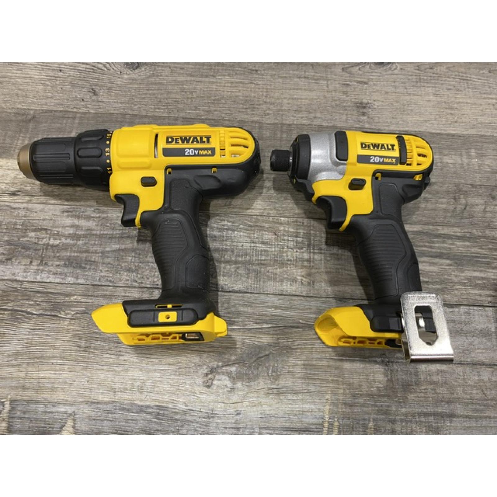AS-IS DEWALT 20V MAX Cordless Drill/Impact 2 Tool Combo Kit