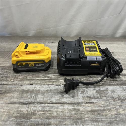 AS-IS DEWALT 20V MAX XR POWERSTACK Lithium-Ion Battery Starter Kit with 3.5Ah Battery and Charger