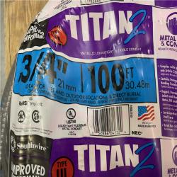 DALLAS LOCATION - Southwire 3/4 in. x 100 ft. Liquidtight Flexible Metallic Titan Steel Conduit PALLET -(4 UNITS)