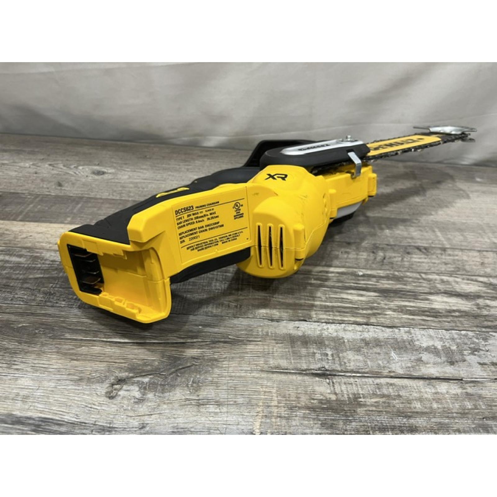 AS-IS DEWALT 20V MAX 8 in. Brushless Cordless Battery Powered Pruning Chainsaw (Tool Only)