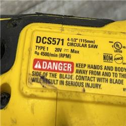 AS-IS DEWALT ATOMIC 20V MAX Cordless Brushless 4-1/2 in. Circular Saw (Tool Only)