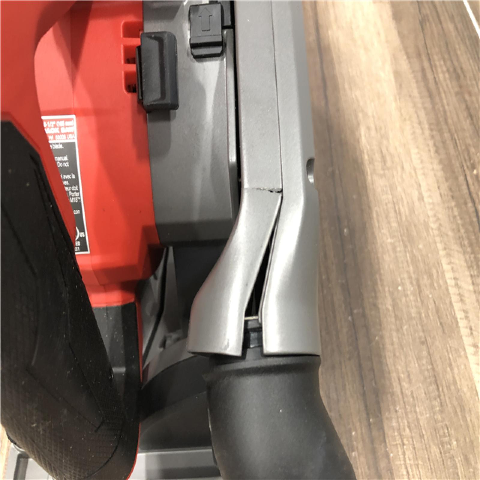 AS-IS Milwaukee FUEL 18V Lithium-Ion Cordless Brushless 6-1/2 in. Plunge Cut Track Saw (Tool-Only)