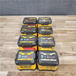 HOUSTON LOCATION - AS-IS DEWALT FLEXVOLT BATTERY PACK QTY - 8