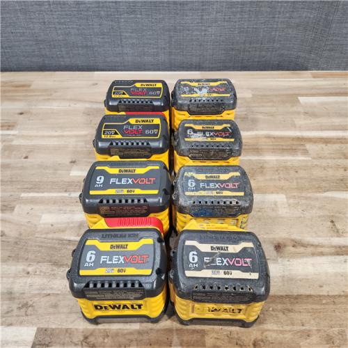 HOUSTON LOCATION - AS-IS DEWALT FLEXVOLT BATTERY PACK QTY - 8