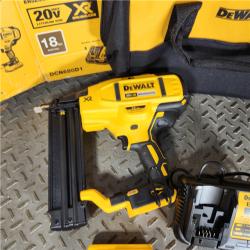 Houston location- AS-IS DEWALT 20V MAX XR 18 Gauge Brad Nailer Kit ( appears like new condition)