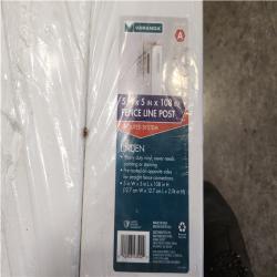 Phoenix NEW Veranda Linden 5 in. x 108 in. White Fence Post Pallet of 11