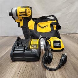 AS-IS- DeWALT ATOMIC 20V MAX Cordless Compact Impact Driver Kit W/ Li-Ion 2ah Battery  1/4  Brushless