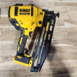 HOUSTON LOCATION - AS-IS DEWALT 20V MAX XR 16-Gauge Electric Cordless Angled Finishing Nailer Kit