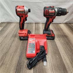 AS-IS- Milwaukee M18 Compact Brushless 2-Tool Combo Kit