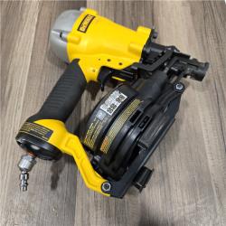 AS-IS DEWALT 1-3/4 in. 15 Degree Pneumatic Coil Roofing Nailer