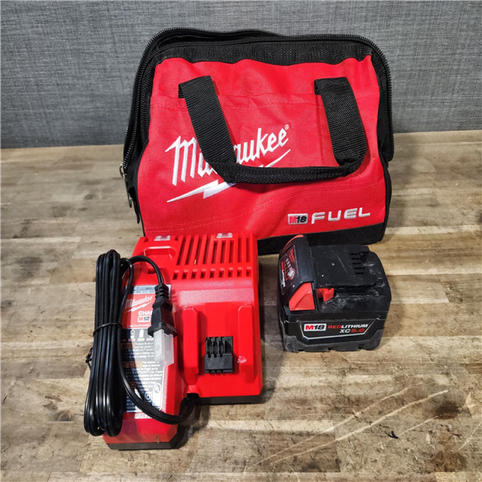 HOUSTON LOCATION - AS-IS Milwaukee M18 1/2 in. Cordless Brushless High Torque Impact Wrench Kit (Battery & Charger)