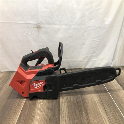AS-IS Milwaukee FUEL 14 in. 18V Lithium-Ion Brushless Cordless Battery Top Handle Chainsaw (Tool Only)