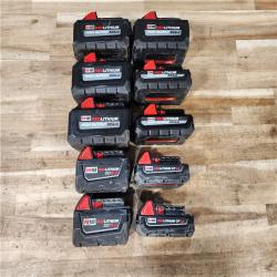 HOUSTON LOCATION - AS-IS MILWAUKEE BATTERY PACK QTY - 10