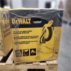 NEW- DeWalt 15 Amp Corded 12 in. Single Bevel Compound Miter Saw