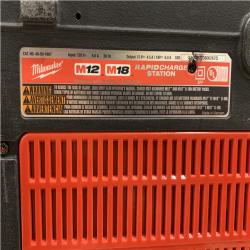 AS-IS Milwaukee 12-Volt/18-Volt Lithium-Ion Multi-Voltage 6-Port Sequential Rapid Battery Charger