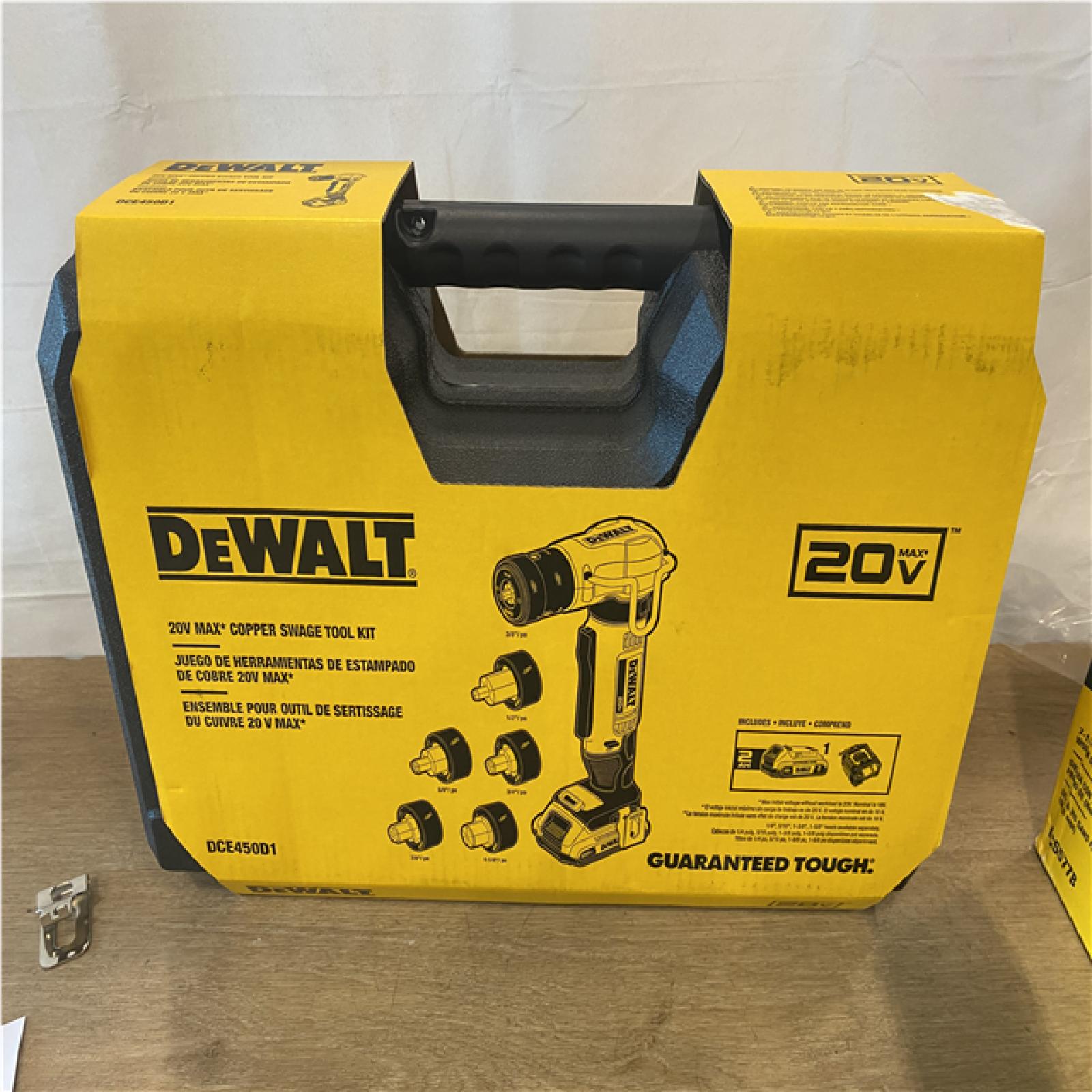 AS-IS DEWALT 20V MAX Lithium-Ion Copper Swage Tool Kit