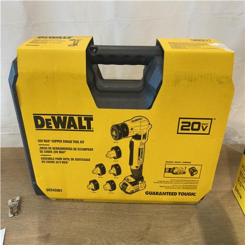 AS-IS DEWALT 20V MAX Lithium-Ion Copper Swage Tool Kit