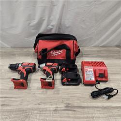 AS-IS Milwaukee 18V Cordless 2-Tool Drill/Driver and Impact Driver Kit