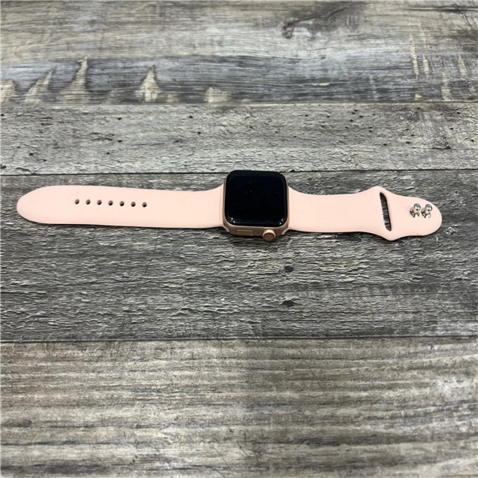 AS-IS Apple Watch SE (GPS, 40mm) - Gold Aluminum Case with Pink Sand Sport Band