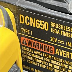 AS-IS DEWALT Cordless 20V MAX XR Angled Finish Nailer (Tool Only)