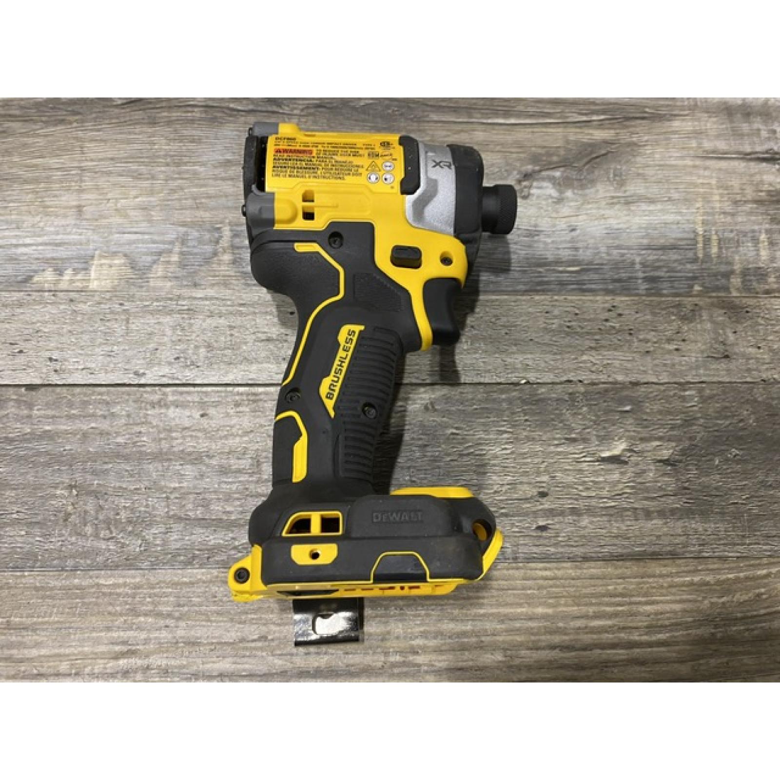 AS-IS DEWALT 20V MAX XR Lithium-Ion Brushless Cordless 3-Speed High Torque 1/4 in. Impact Driver Kit