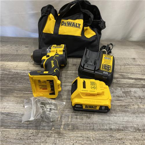 AS-IS DEWALT Atomic 20V Lithium-Ion Cordless Compact 1/2 in. Drill/Driver Kit