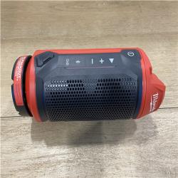 AS-IS - Milwaukee 12-Volt Lithium-Ion Cordless Bluetooth Jobsite Speaker with PACKOUT Compatibility Tool Only