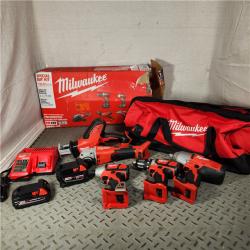 Houston Location -AS-IS Milwaukee M18 5 TOOL Combo Kit  - Appears IN LIKE NEW Condition