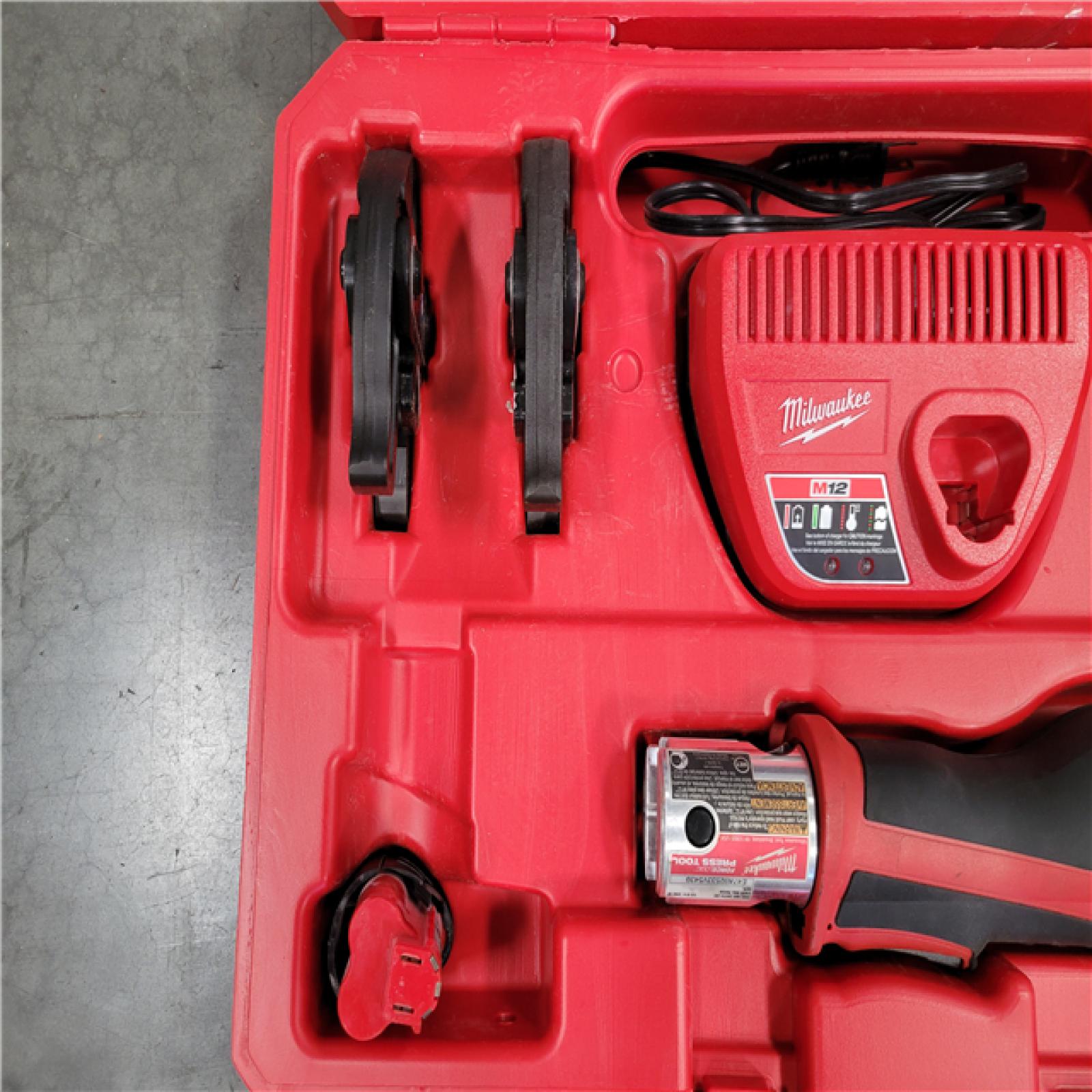 CALIFORNIA AS-IS MILWAUKEE M12 FORCE LOGIC PRESS TOOL
