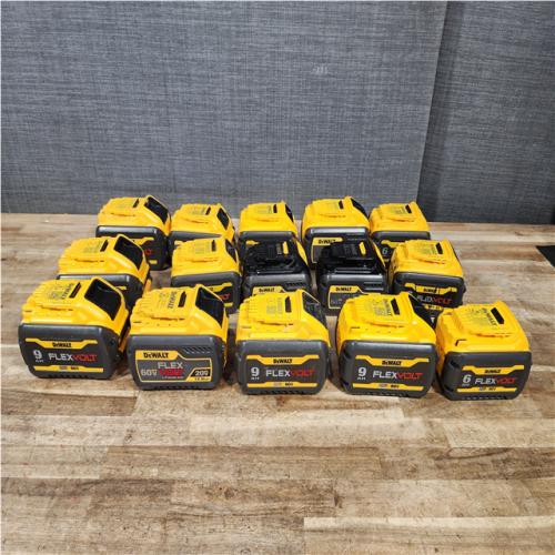 Houston Location AS-IS Dewalt FLEX VOLT Batteries QTY/15