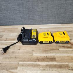HOUSTON LOCATION - AS-IS DEWALT 2 TOOL COMBO KIT W/ (2) BATTERY & CHARGER