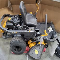 CALIFORNIA AS-IS CUB CADET ULTIMA ZT142 IN. 547CC INTELLI POWER ENGINE DUAL HYDROSTATIC DRIVE GAS ZERO TURN RIDING LAWN MOWER