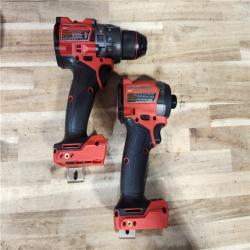 HOUSTON LOCATION - AS-IS (APPEARS LIKE NEW) Milwaukee FUEL 18V Lithium-Ion Brushless Cordless Hammer Drill and Impact Driver Combo Kit
