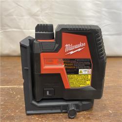 AS-IS 100 Ft. REDLITHIUM Lithium-Ion USB Green Rechargeable Cross Line Laser Level with Charger