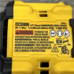 AS-IS DEWALT 20V XR Brushless Cordless 1/2 in. Hammer Drill (Tool-Only)
