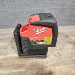 HOUSTON LOCATION - AS-IS Milwaukee Green 125 Ft. Cross Line and Plumb Points Laser Level Kit