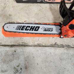 Houston location- AS-IS ECHO 20 in. 59.8 Cc Gas 2-Stroke Rear Handle Timber Wolf Chainsaw