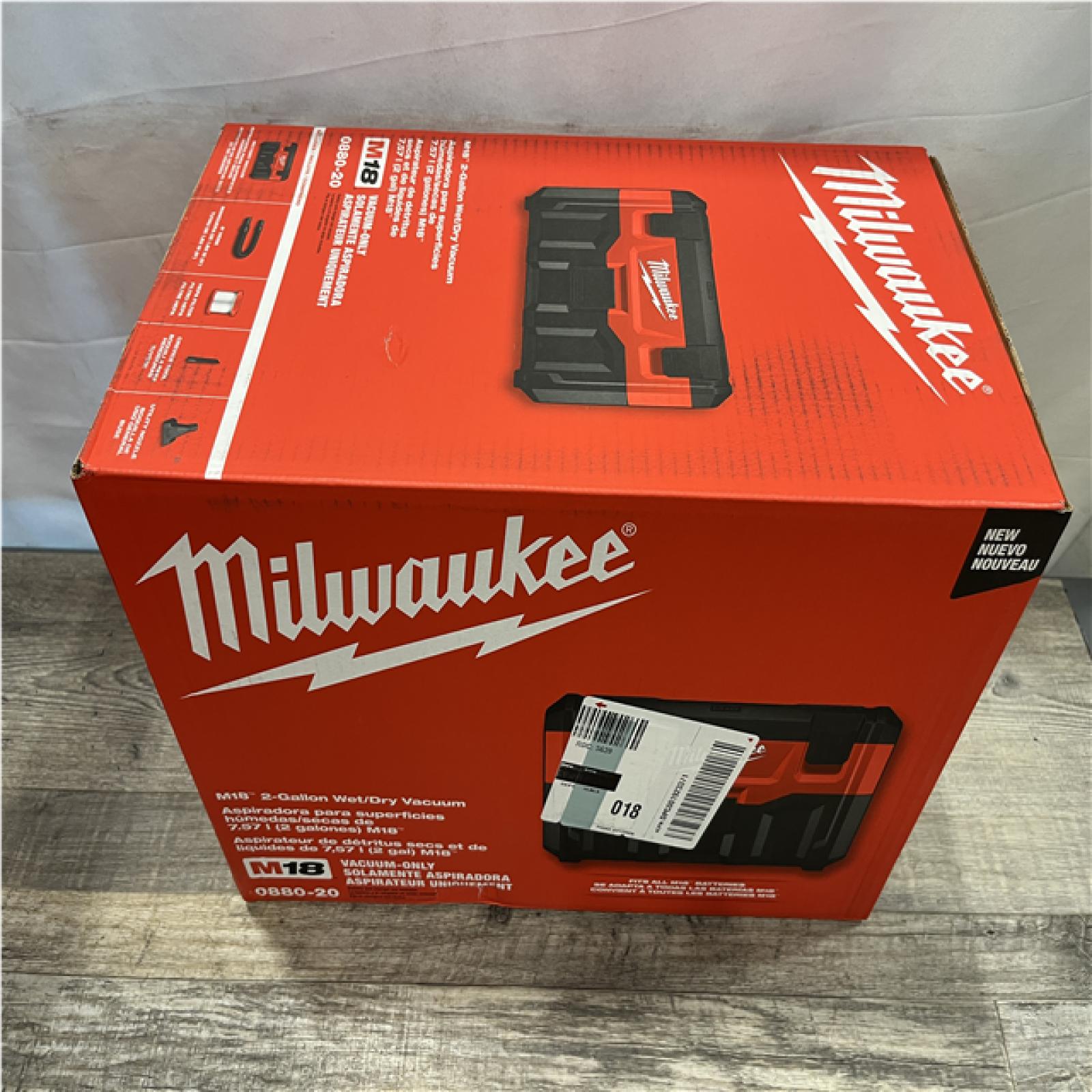 NEW - Milwaukee 18-Volt 2 Gal. Lithium-Ion Cordless Wet/Dry Vacuum (Vacuum-Only)