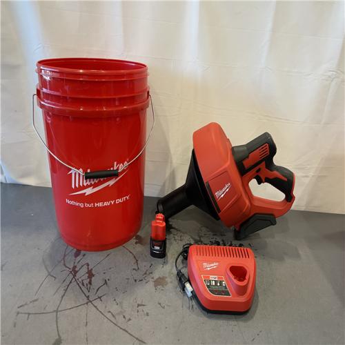 AS-IS - Milwaukee M12 12-V Lithium-Ion Cordless Drain Snake Auger Kit