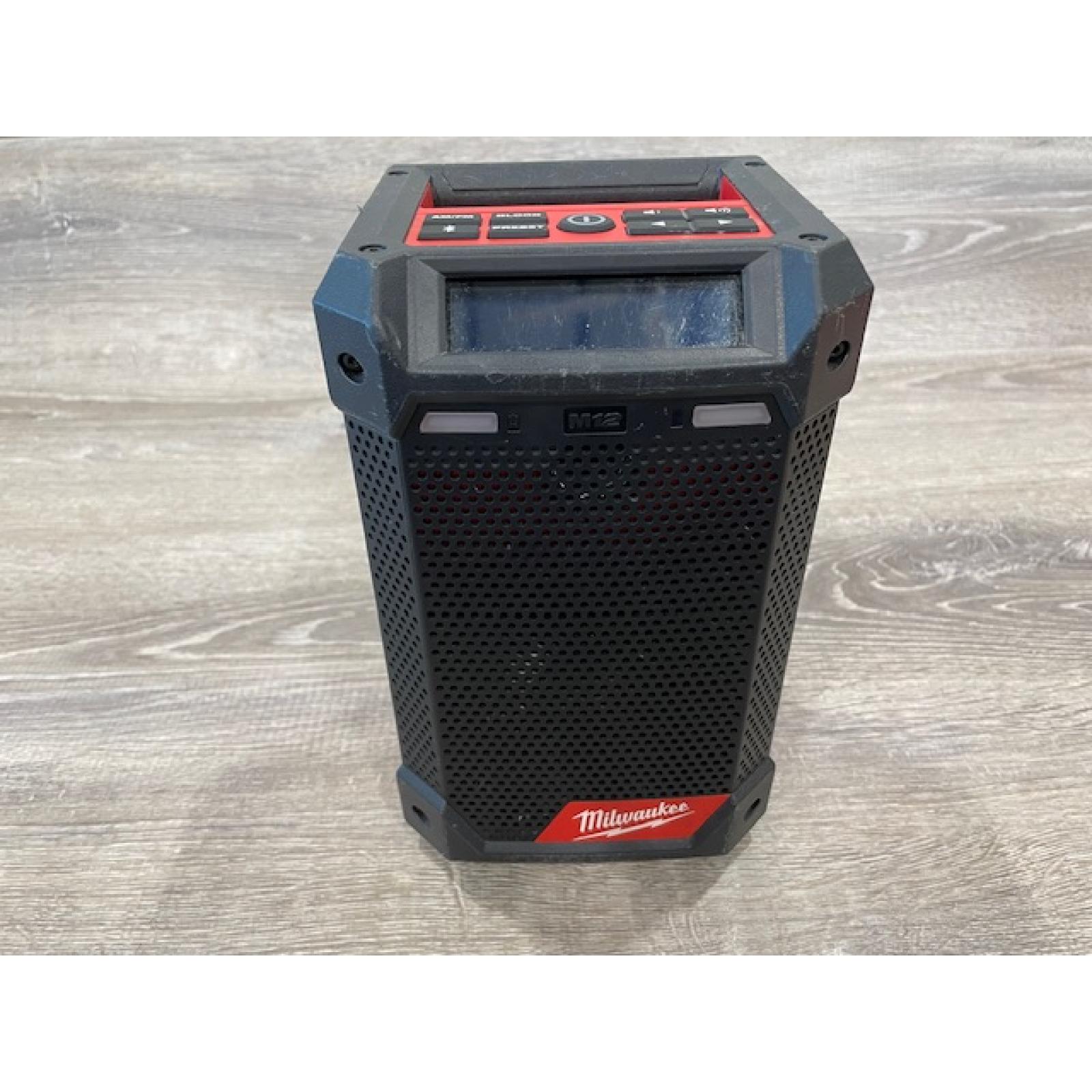 AS-IS Milwaukee 12-Volt Lithium-Ion Cordless Bluetooth/AM/FM Jobsite Radio (Tool Only)