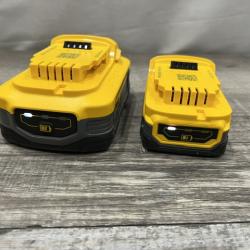AS-IS DEWALT 20V MAX XR POWERSTACK Lithium-Ion Battery Starter Kit with 5.0Ah and 1.7Ah Batteries and Charger