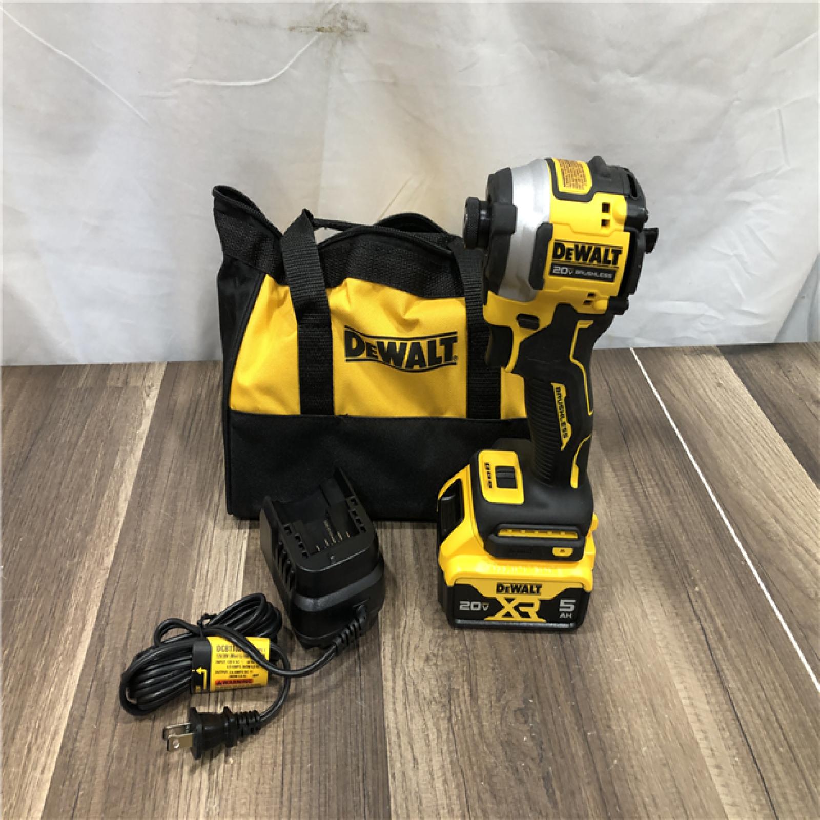 AS-IS DEWALT ATOMIC 20V MAX Lithium-Ion Cordless 1/4 in. Brushless Impact Driver Kit