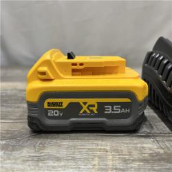 AS-IS DEWALT 20V MAX XR POWERSTACK Lithium-Ion Battery Starter Kit with 3.5Ah Battery and Charger