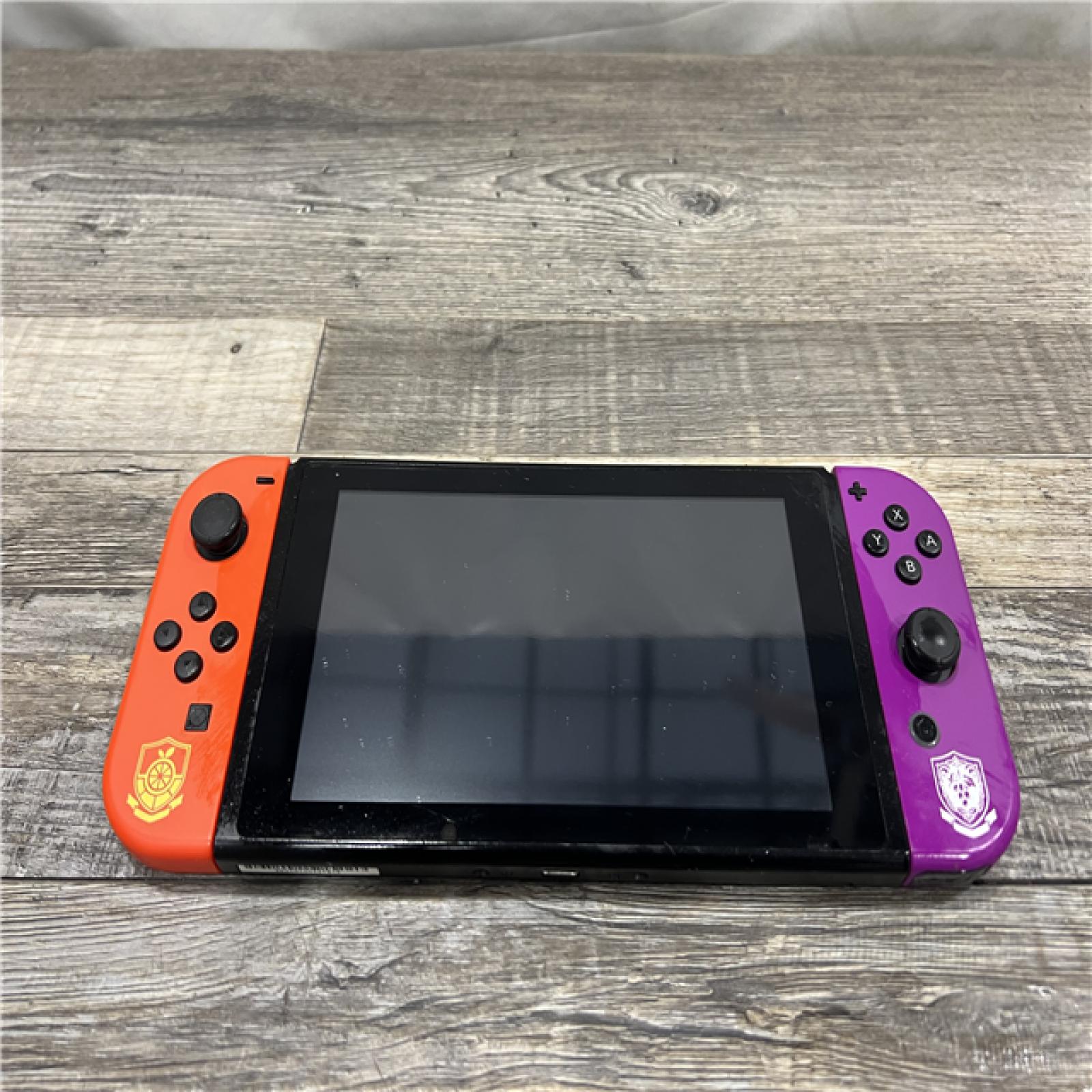 AS-IS NINTENDO SWITCH-W/Pokemon Scarlet & Violet Edition Joy Con