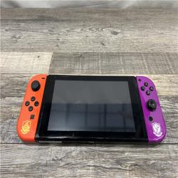 AS-IS NINTENDO SWITCH-W/Pokemon Scarlet & Violet Edition Joy Con