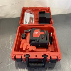 AS-IS - Milwaukee Green 100 ft. Cross Line and Plumb Points Rechargeable Laser Level Kit