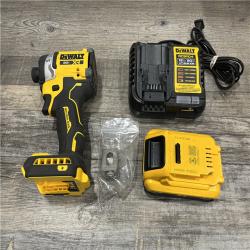 AS-IS DEWALT 20V MAX XR Lithium-Ion Brushless Cordless 3-Speed High Torque 1/4 in. Impact Driver Kit