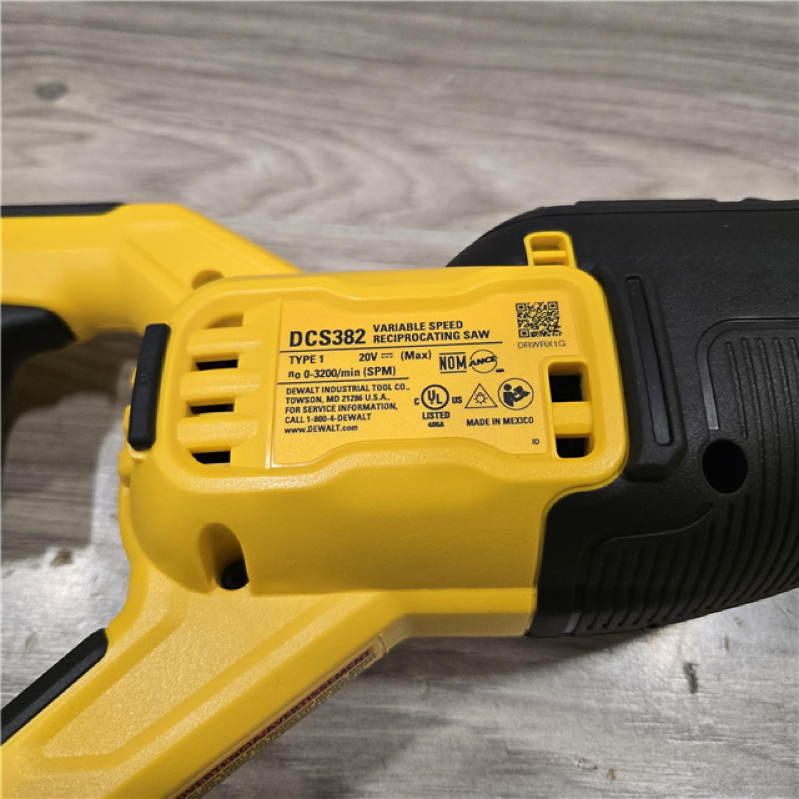 AS-IS DEWALT 20V MAX XR Cordless Reciprocating Saw (Tool Only)
